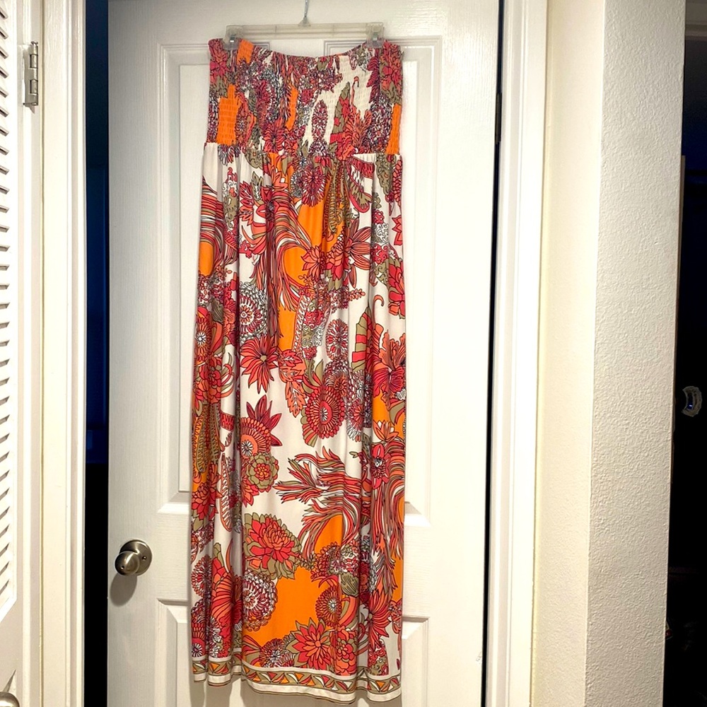 Boston Proper strapless maxi dress